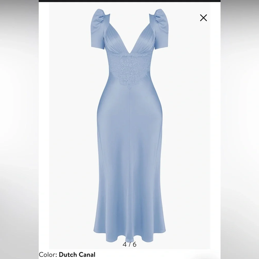 House of CB Light Blue Maxi Dress - Picture 5 of 5